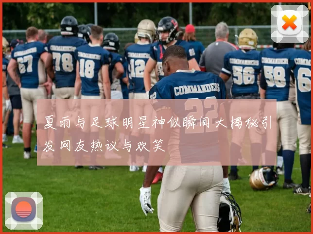 夏雨与足球明星神似瞬间大揭秘引发网友热议与欢笑