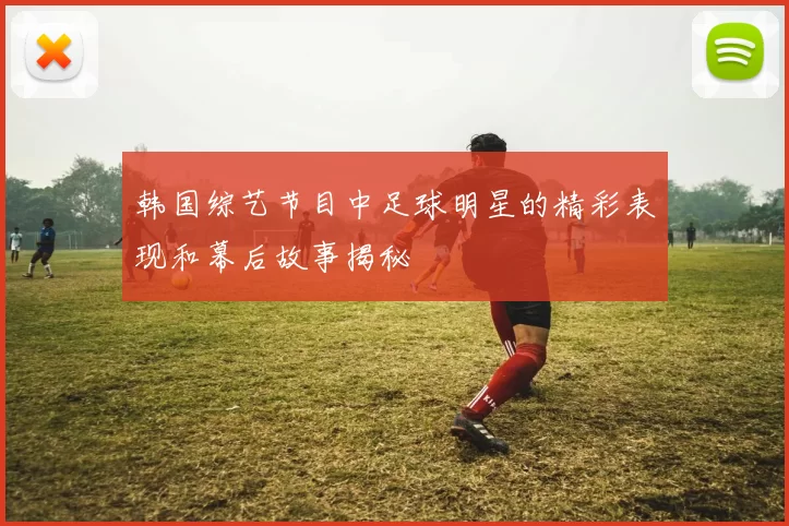 韩国综艺节目中足球明星的精彩表现和幕后故事揭秘