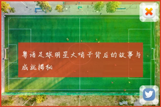 粤语足球明星大哨子背后的故事与成就揭秘