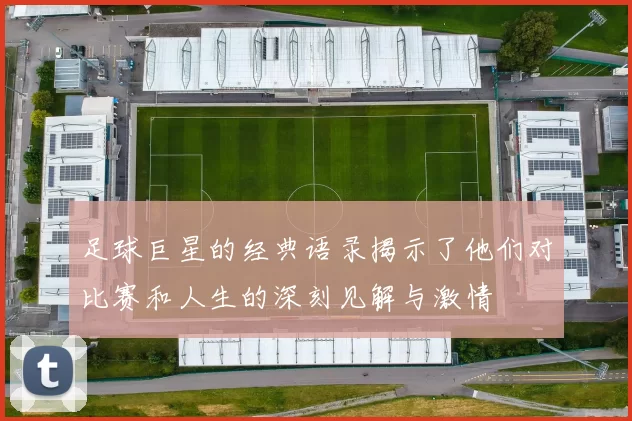 足球巨星的经典语录揭示了他们对比赛和人生的深刻见解与激情